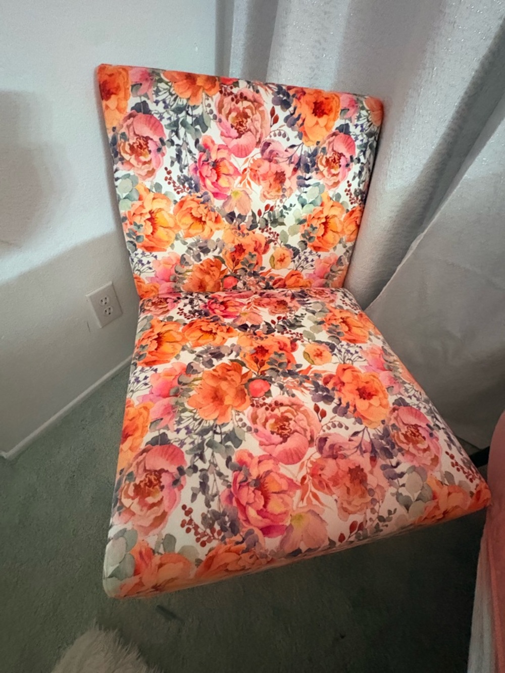 Floral Accent Chair - Multicolor - Picture 4 of 7